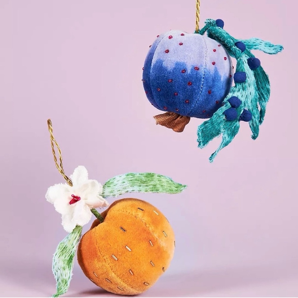 ISO Anthropologie Pomegranate and Orange Ornaments